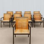 Set van 8 industriële vintage eetkamerstoelen, Antiek en Kunst, Ophalen