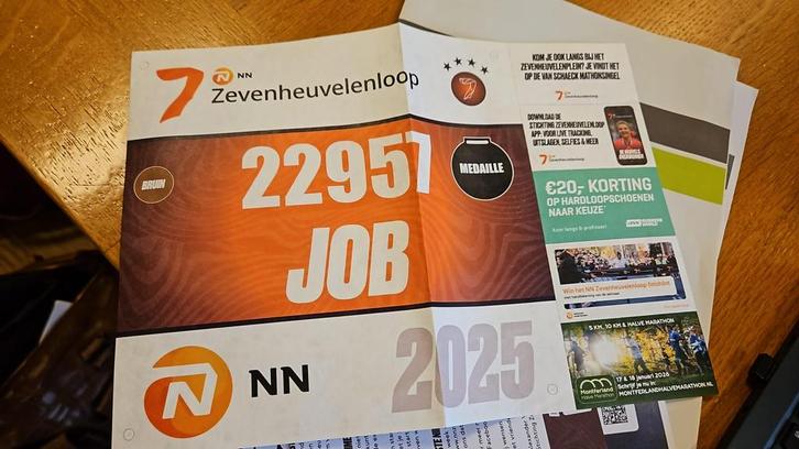 Startnummer Zevenheuvelenloop, Tickets en Kaartjes, Overige Tickets en Kaartjes, Eén persoon