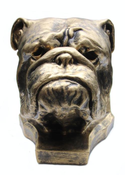 Urn bulldog 3 liter zwart/goud of zwart/zilver, Huis en Inrichting, Woonaccessoires | Overige, Nieuw, Ophalen of Verzenden