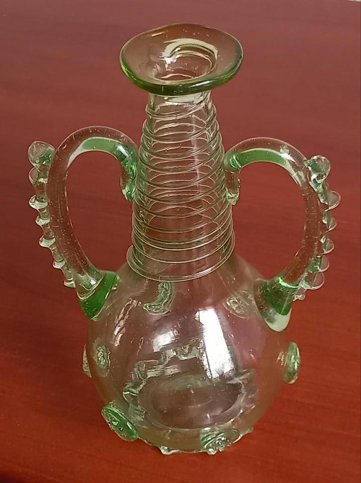 Groene karaf bruidskaraf, Antiek en Kunst, Antiek | Glas en Kristal, Ophalen