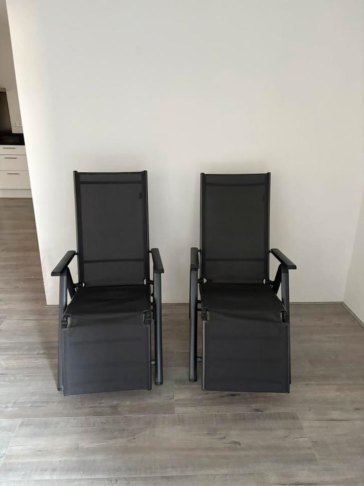 Livarno Home Aluminium Relaxstoel / Tuinstoel, Tuin en Terras, Tuinstoelen, Zo goed als nieuw, Aluminium, Inklapbaar, Ophalen