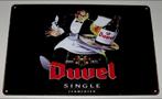 DUVEL BIER : Metalen Bord Duvel - Single Fermented, Verzamelen, Biermerken, Verzenden, Nieuw, Reclamebord, Plaat of Schild, Duvel