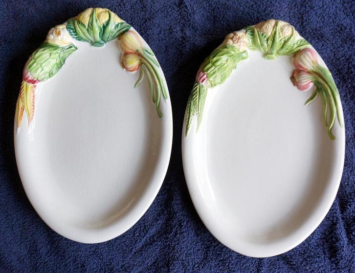 aspergeschalen, Huis en Inrichting, Keuken | Servies, Gebruikt, Schaal of Schalen, Overige stijlen, Aardewerk, Ophalen of Verzenden