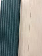 15x Groene Ribbel Akoestische Pet Vilt Panelen - Hoge Kwalit, Overige materialen, Gebruikt, 15 m² of meer, Muurisolatie