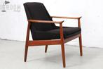 Arne Vodder Fauteuil Stoel Teak Vintage Deens Design Jaren, Ophalen, Gebruikt, Minder dan 75 cm, Metaal