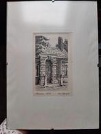 Antieke gravure/prent van Haarlem, Antiek en Kunst, Kunst | Etsen en Gravures, Ophalen of Verzenden