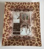 Glazen schaal met giraffen print. Afm. 22x27,5x3 cm., Schaal, Vierkant, Ophalen of Verzenden, Glas