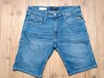 Replay anbass short maat 34, Ophalen of Verzenden, Zo goed als nieuw, Blauw, W33 - W34 (confectie 48/50)