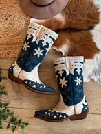 Sancho flowerboots 37 western boots bohemian laarzen, Kleding | Dames, Schoenen, Hoge laarzen, -, Blauw, -