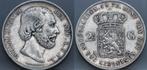 Zilveren rijksdaalder 1872 - 2 1/2 gulden 1872 Willem 3, Koning Willem III, Verzenden, Zilver, Losse munt