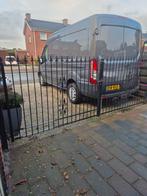 Stevige ijzeren tuinpoort met slot - 4.21m breed, Ophalen, Met poort, Gebruikt, Tuinhek