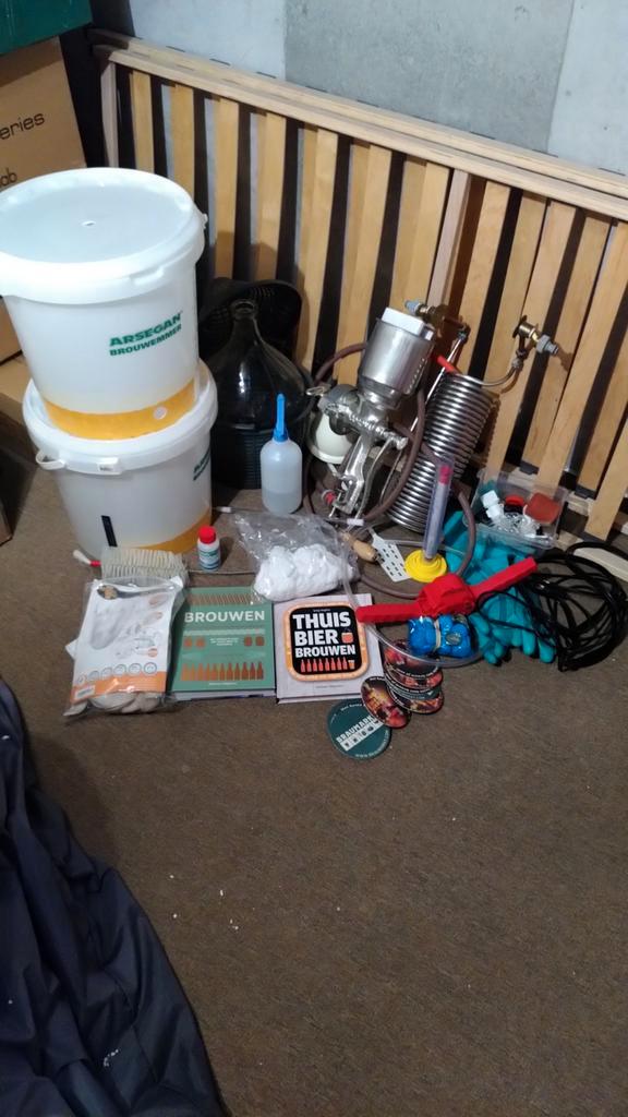 Uitgebreid bierbrouwpakket, Hobby en Vrije tijd, Overige Hobby en Vrije tijd, Ophalen