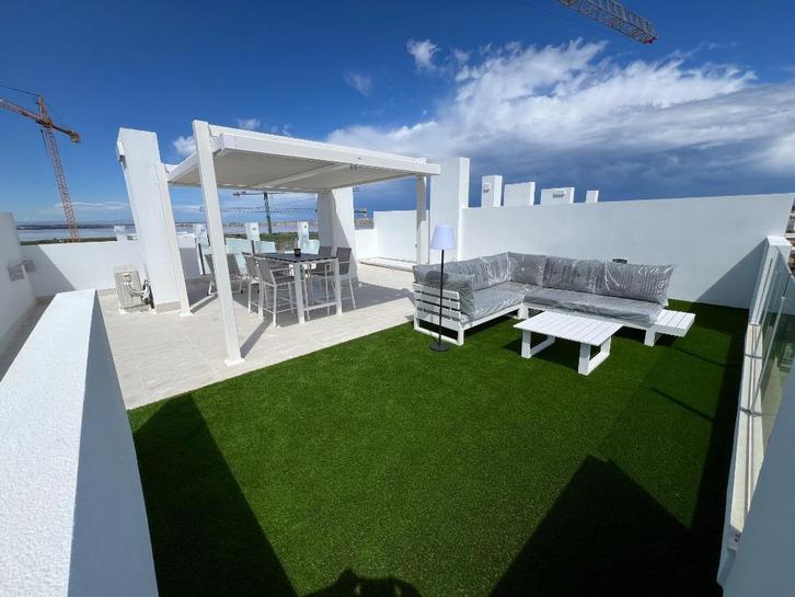 Te huur penthouse appartement Torrevieja, Vakantie, Vakantiehuizen | Spanje, Costa Blanca, Appartement, Stad, Aan zee, Aan meer of rivier