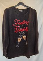 Feestelijke trui met pailletten, Ophalen of Verzenden, Zo goed als nieuw, Maat 38/40 (M), Zwart