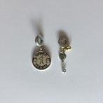 Geluksmuntje lucky penny bedels bedeltjes sleuteltje pandora, 2 of 3 bedels, Ophalen of Verzenden, Zo goed als nieuw, Zilver