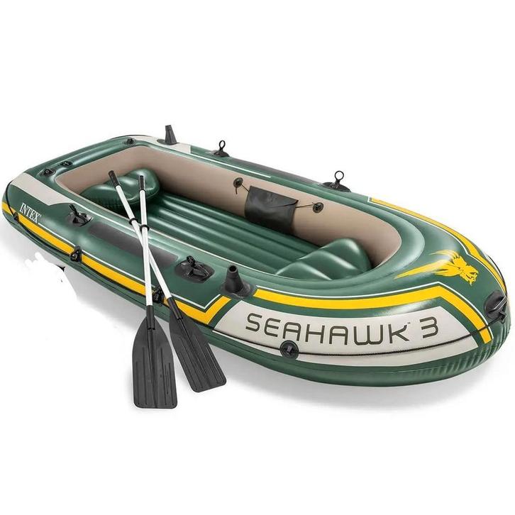 Seahawk 3 opblaasbare boot inclusief peddels, Watersport en Boten, Kano's, Gebruikt, Ophalen