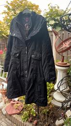 Zwarte Najaars/Winterjas - Maat 42/44, Zwart, Maat 42/44 (L), Ophalen of Verzenden, Onbekend