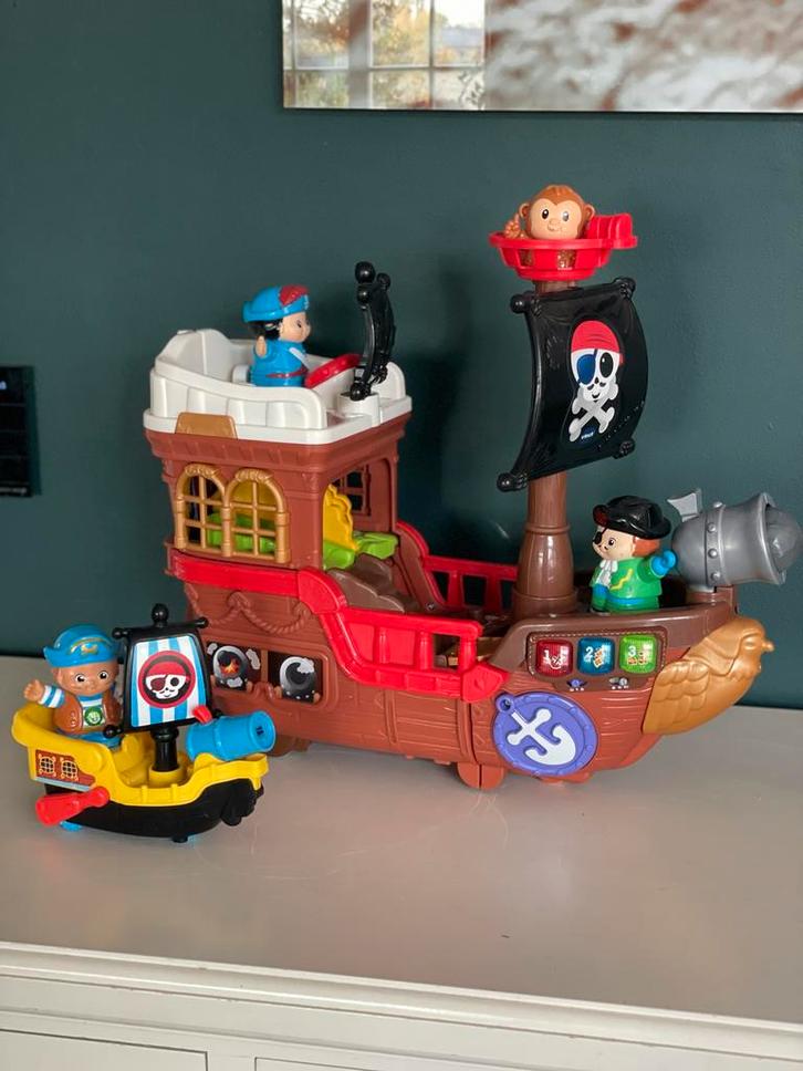 Vtech Piratenschip Compleet + Extra Bootje, Kinderen en Baby's, Speelgoed | Vtech, Gebruikt, 2 tot 4 jaar, Ophalen of Verzenden