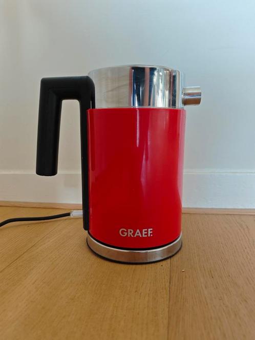 Graef waterkoker WK 403 - Rood, Witgoed en Apparatuur, Waterkokers, Zo goed als nieuw, 1 tot 2 liter, Rvs, Ophalen of Verzenden