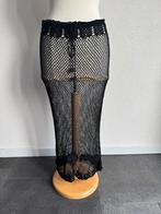 Vintage Y2K zwart crochet gehaakte rok, Kleding | Dames, Rokken, Vintage, Vintage, Ophalen of Verzenden, Zo goed als nieuw