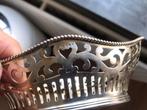 Zilver Antieke Hollandse Ajour mand met parelrand, Antiek en Kunst, Ophalen of Verzenden, Zilver