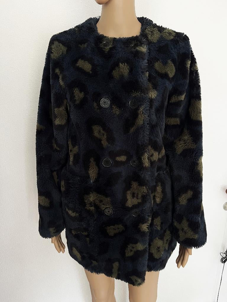 mooie gevoerde (teddy)winterjas van Zadig & Voltaire maat 38, Maat 38/40 (M), Zadig & voltaire, Blauw, Ophalen of Verzenden