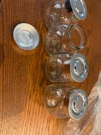 Vier kleine voorraadpotten IKEA, Huis en Inrichting, Ophalen, Glas of Glazen, Overige stijlen, Glas