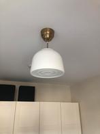 IKEA plafondlamp MUDDERVERK messing melkglas zelf ingekort, Huis en Inrichting, Lampen | Hanglampen, Ophalen of Verzenden, Zo goed als nieuw