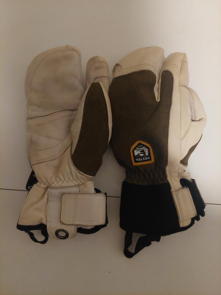Hestra Army Leather 3-Finger Handschoenen, Ophalen of Verzenden, Zo goed als nieuw