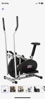 Tectake 2 in 1 hometrainer/ crosstrainer, Ophalen, Armen, Zo goed als nieuw, Metaal