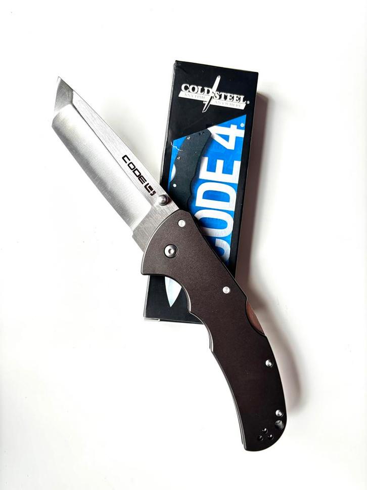 Cold Steel Code 4 Tanto - Zakmes, Caravans en Kamperen, Kampeergereedschap, Nieuw, Ophalen of Verzenden
