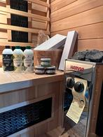 COMBI SAUNA INFRAROOD MET OPGIETKACHEL GRATIS BEZORGD! 🚚, Sport en Fitness, ., Fins of Traditioneel, Ophalen of Verzenden, Zo goed als nieuw