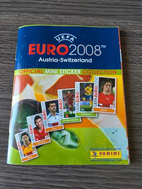 Panini Euro 2008 compleet mini album, Verzamelen, Sportartikelen en Voetbal, Gebruikt, Poster, Plaatje of Sticker, Buitenlandse clubs