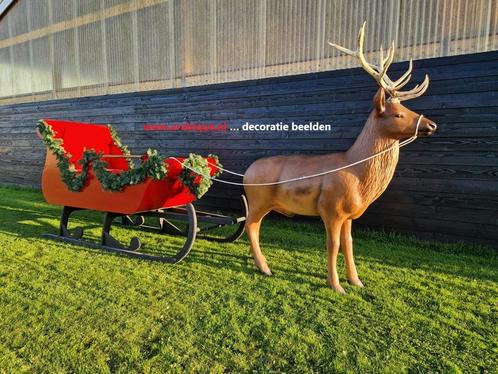 Arrenslee met of zonder Hert  .... mooie Kerst decoratie, Diversen, Kerst, Gebruikt, Verzenden