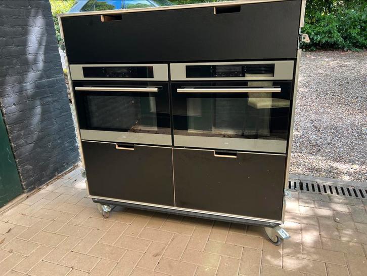 Mobiele keuken met 2 combi-ovens keukenkist, Witgoed en Apparatuur, Overige Witgoed en Apparatuur, Zo goed als nieuw, Ophalen