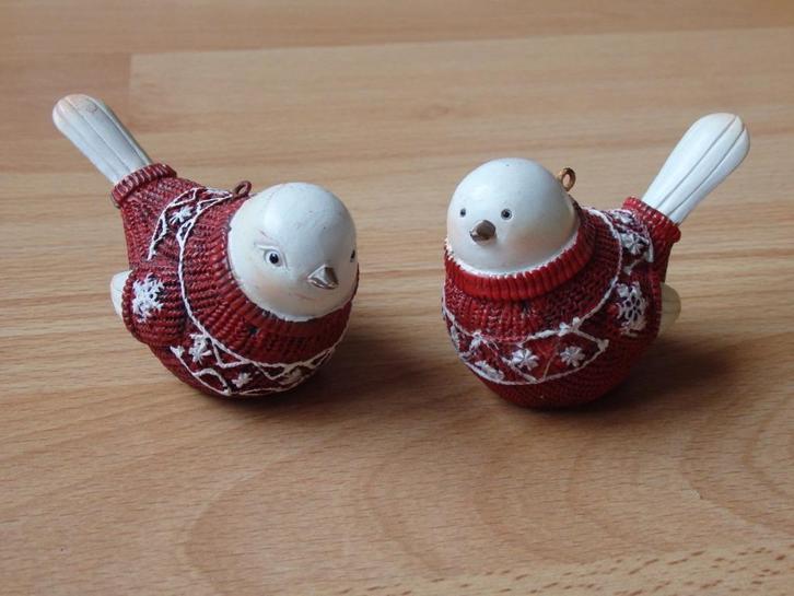 2 vogeltjes voor in de kerstboom, Diversen, Kerst, Gebruikt, Ophalen