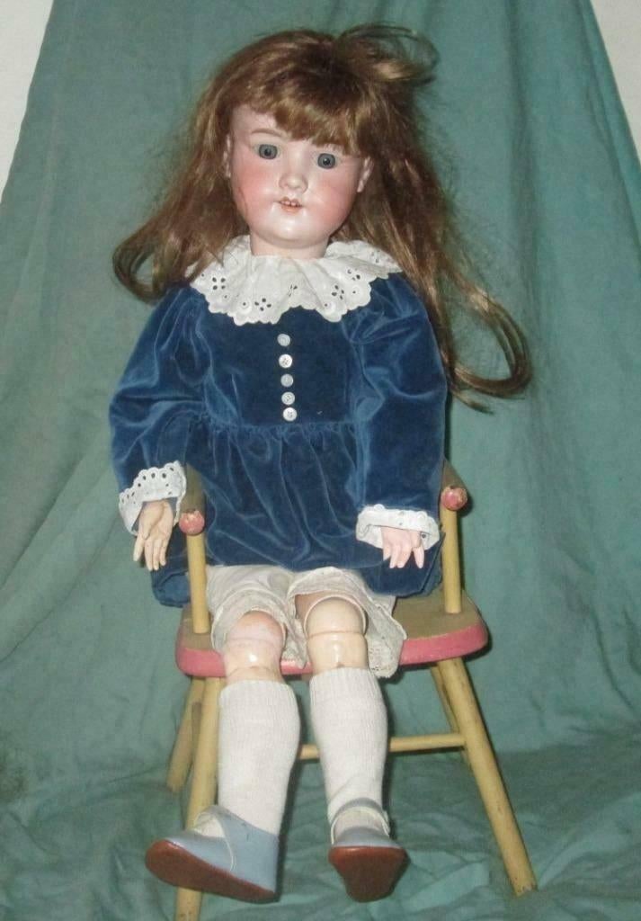 Grote Antieke pop - Armand Marseille 390 - 9M, Antiek en Kunst, Antiek | Speelgoed, Ophalen of Verzenden