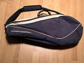 Blauwe INQ tennisracket tas – ruimte voor 2-3 rackets beschikbaar voor biedingen