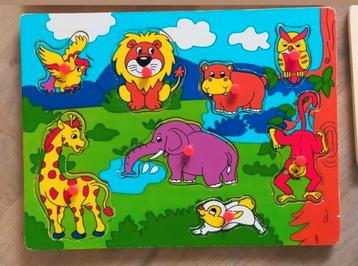 Houten Dieren Puzzel beschikbaar voor biedingen