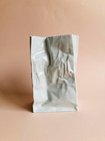 Vintage paperbag vaas, Rosenthal Tapio Wirkkala beschikbaar voor biedingen