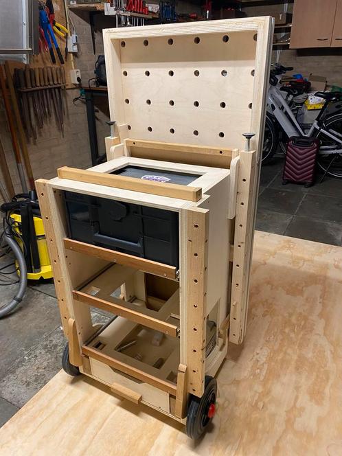 Mobiel werktafel met MFT werkblad, Doe-het-zelf en Verbouw, Gereedschap | Overige machines, Zo goed als nieuw, Ophalen