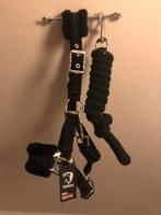 Nieuw Halster Bling Shetlander Pony incl Touw Zwart Horka, Ophalen of Verzenden, Nieuw, Overige soorten