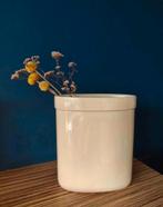 Ecri Holland vaas keramiek, Wit, Aardewerk of Porselein, Ophalen of Verzenden, Zo goed als nieuw