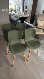 Mooie stoere mos  groene stoelen als Nieuw!, Ophalen of Verzenden, Zo goed als nieuw