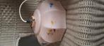 Vintage hanglamp  kleur rosé met kleine beschildering, Ophalen of Verzenden, Gebruikt, Minder dan 50 cm