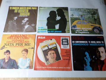 Collectie Italiaanse Vinyl Singles - 125 stuks