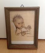 Hummel Afbeelding met Lijst, Antiek en Kunst, Kunst | Tekeningen en Foto's, Ophalen of Verzenden