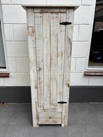 Stoere industriele massief grenen houten kledingkast, Huis en Inrichting, Kasten | Kledingkasten, Ophalen, 50 tot 100 cm, Zo goed als nieuw