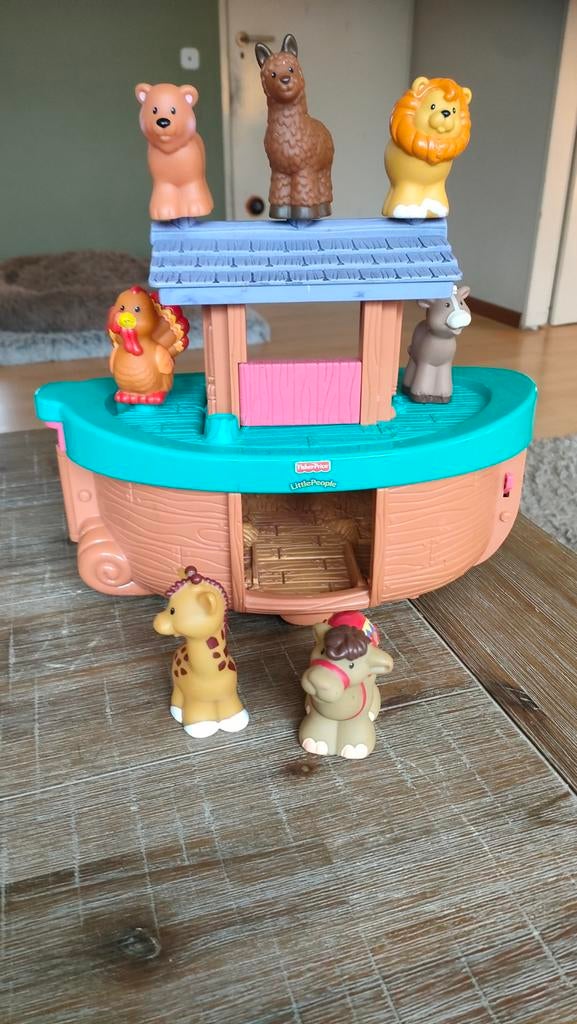 Ark van Noach met 7 diertjes, Ophalen, Gebruikt, Overige typen, Met geluid