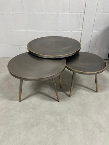 Salontafel Set Metaal Industrieel 65/55/45cm Loods5 beschikbaar voor biedingen